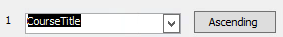 CourseTitle is selected