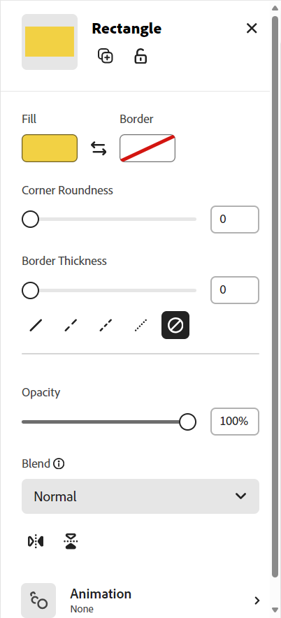 Options for adjusting the appearance of a shape, described in following paragraph.