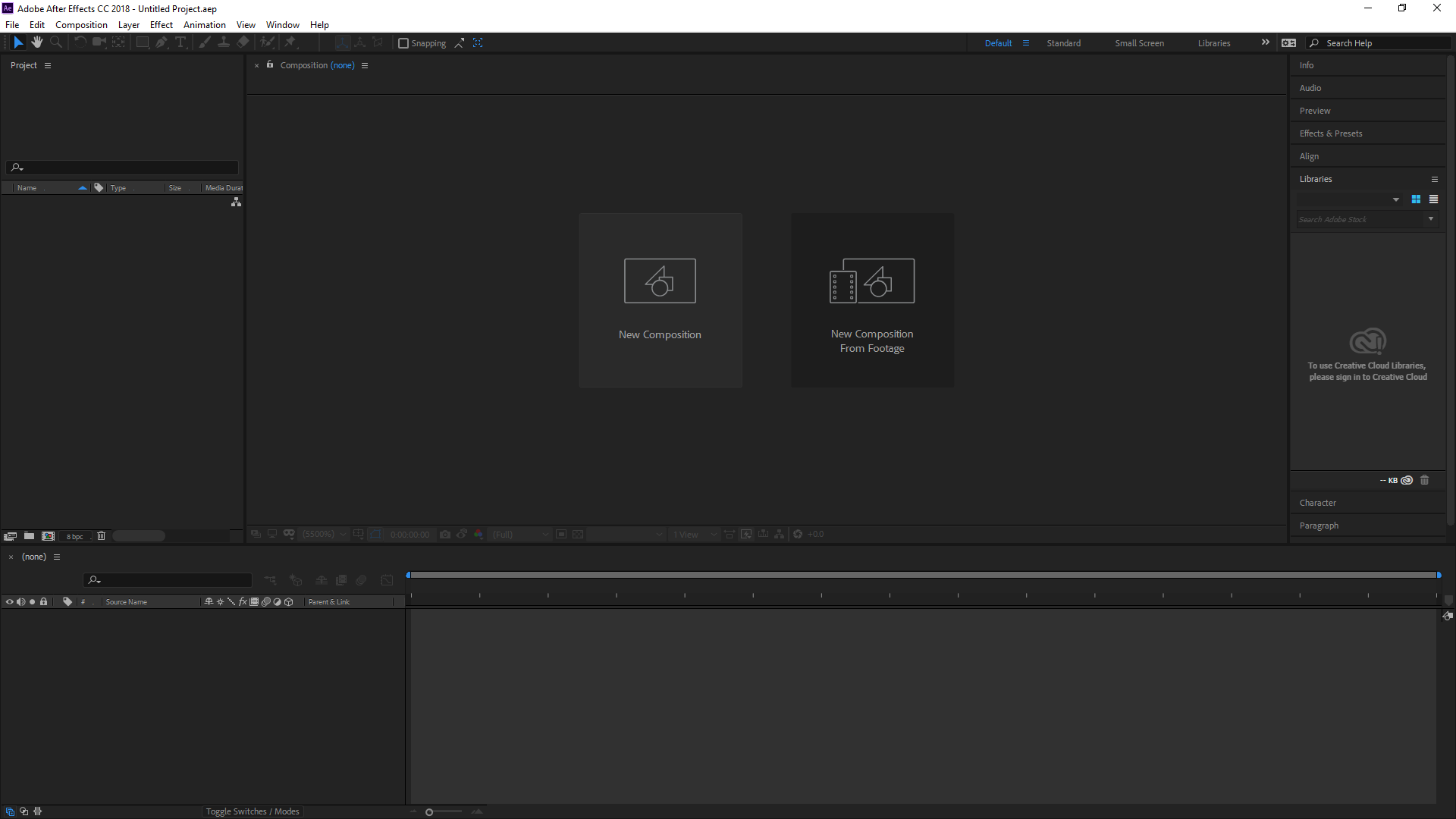 After Effects interface