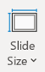 Slide size menu button
