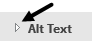 expand button for Alt Text 