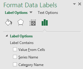 Format Data Labels pane