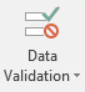 Data Validation button