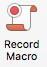 Record macros button