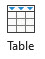 Table (Ctrl + T) button