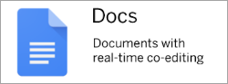 Docs: Documents with real-time co-editing