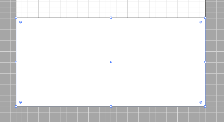 Rectangle shape including anchor points