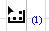 Content Collector cursor, with the number 1 in parentheses next to it.