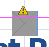 Modified link indicator, represented by a yellow triangle with a black exclamation point inside of it.