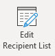 Edit recipient list button