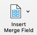 insert merge field button