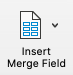 insert merge field button