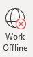 work offline button
