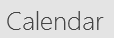 Image of Calendar button in the Navigation pane