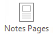 the notes pages button