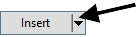 the Insert button with an arrow pointing to the drop-down arrow