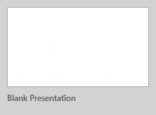 Image of Blank Presentation button