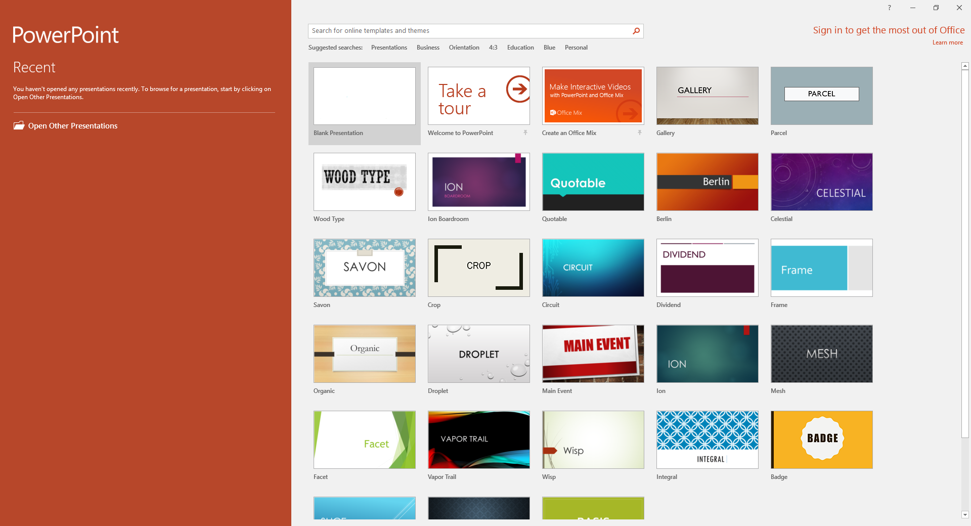 Introducing PowerPoint IU Only Files PowerPoint 2016 The Basics 