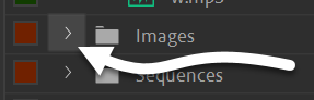 Expand arrow to the left of the Images bin