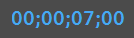 Playhead position timecode in the Source Monitor, currently displaying 00;00;07;00.