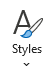 Styles menu button